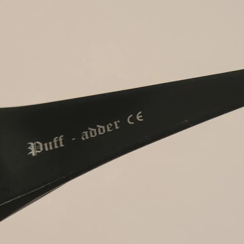 Vintage Bolle Puff Adder Sunglasses Wrap Made in France Black